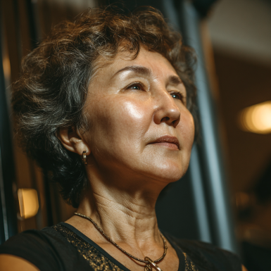 Активные пожилые люди занимаются фитнесом